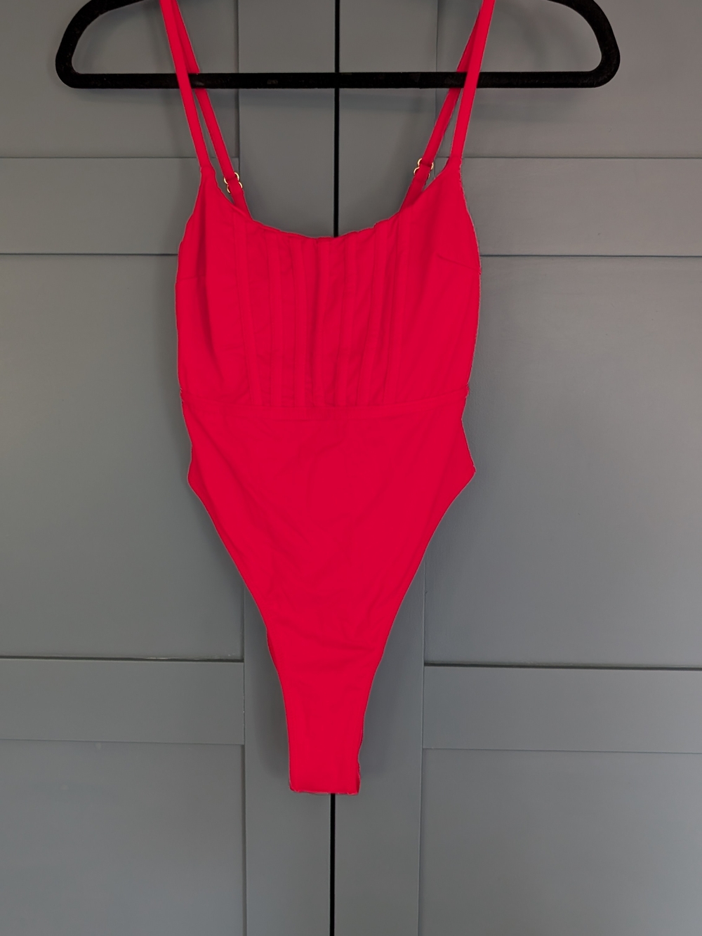 Sculpting Red One-Piece Swimsuit | Small - Picture 6 of 12